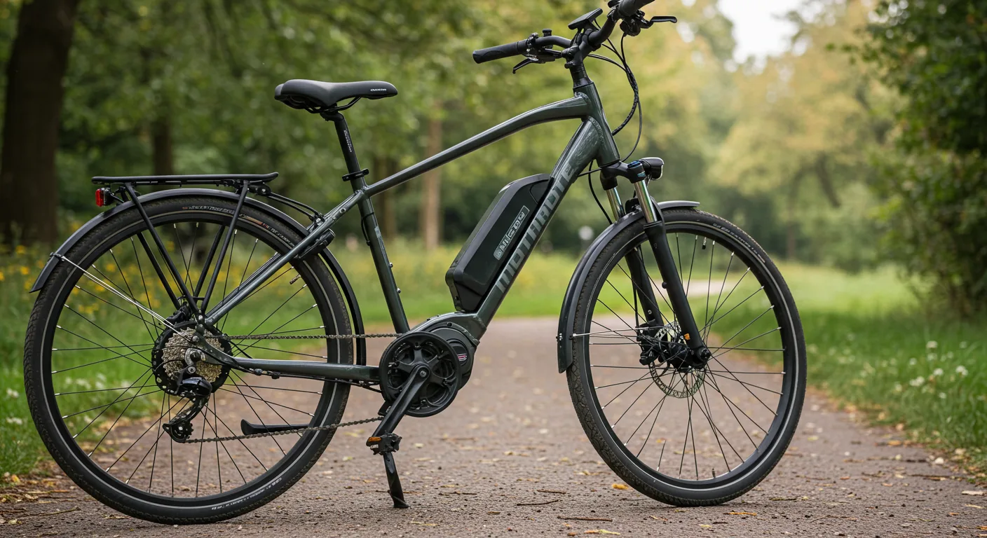 Electric bike on road