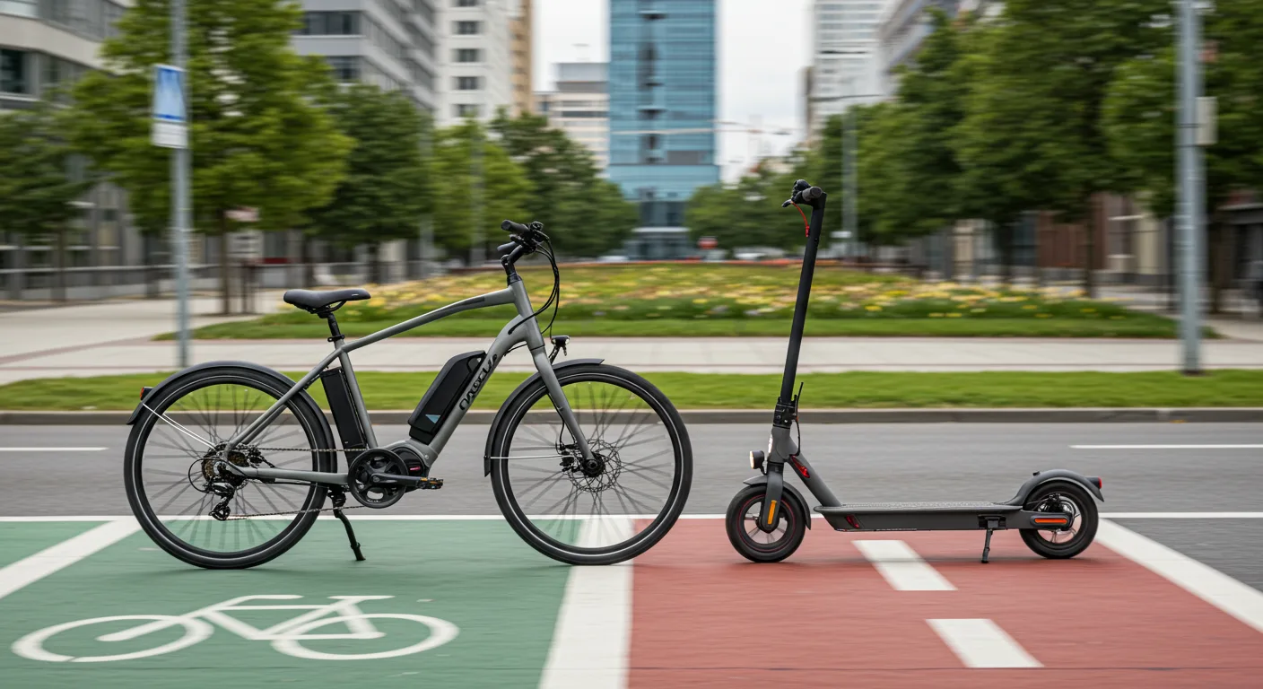 E-bike and electric scooter lanes