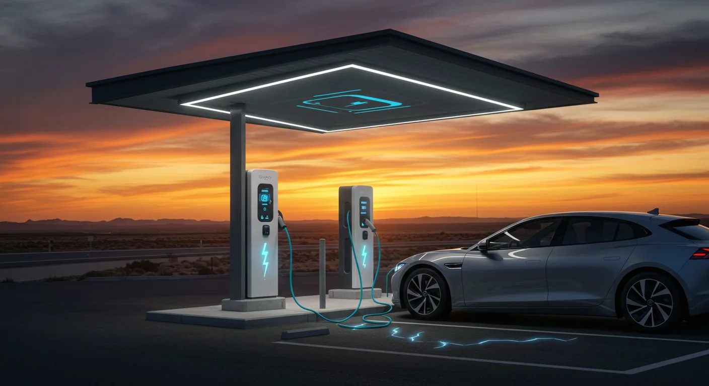 Fast-charging station for e-cars